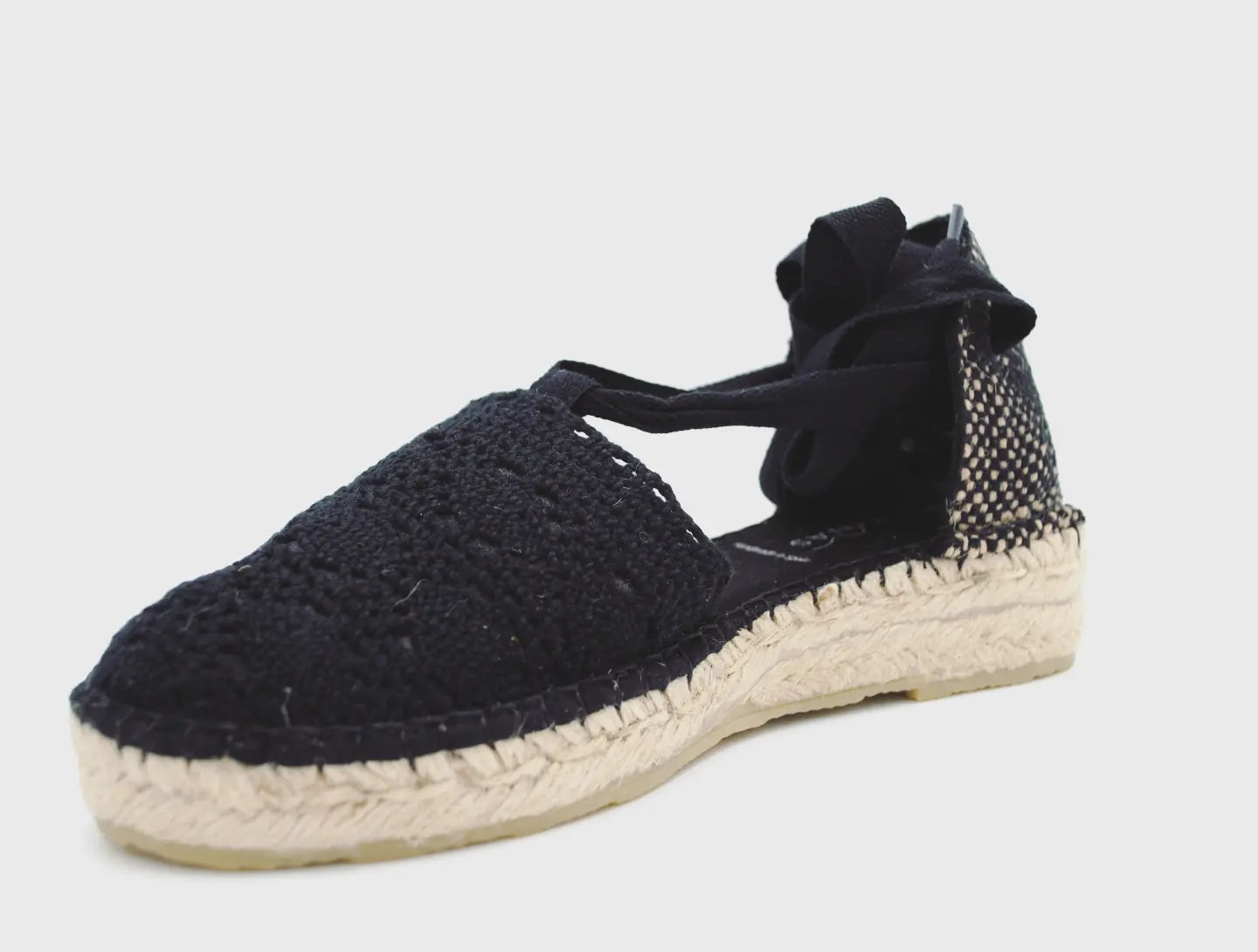 Espadrilles mod 9 Ganchillo con Cintas, 1/2