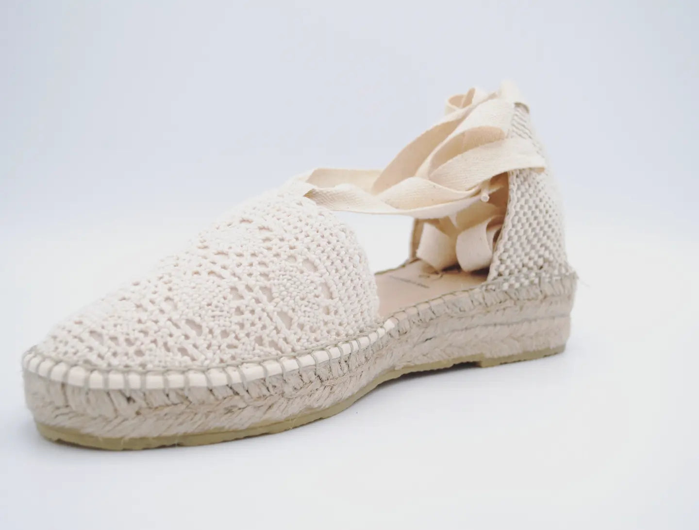 Espadrilles mod 9 Ganchillo con Cintas, 1/2