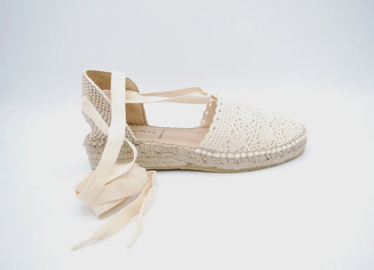 Espadrilles mod 9 Ganchillo con Cintas, 1/2