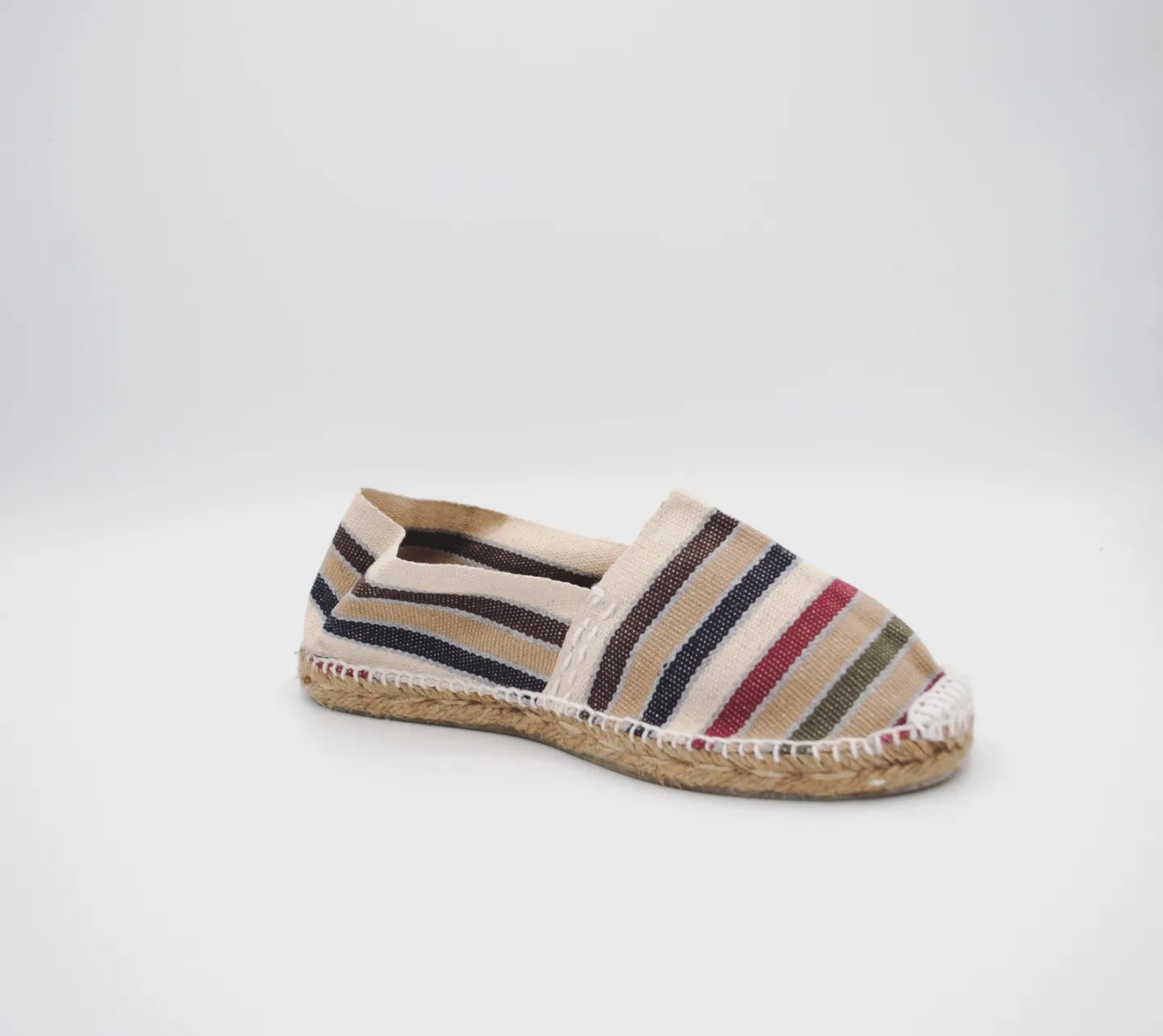 White Navy Espadrille