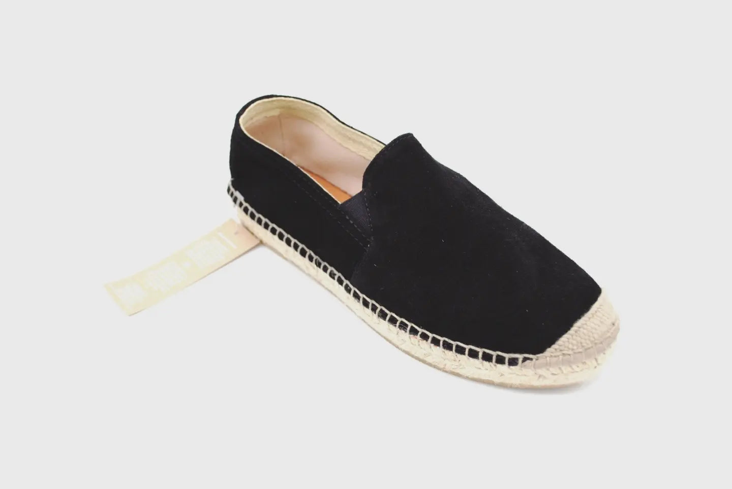 Black Vitello Moccasin, Split Leather 1730