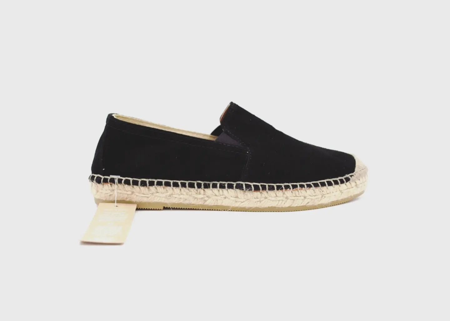 Black Vitello Moccasin, Split Leather 1730